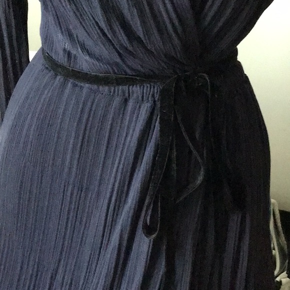 ZARA Knit Wrap-around Maxi Dress with Self-tie Belt - S - NWTags - Picture 6 of 11